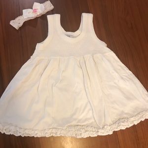 VINTAGE 18-24mo Toddler Girl Waffle Top Dress